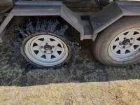 Burst Tyre.